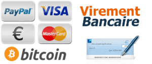 paiement cash euros visa mastercard bitcoin cheque virement bacaire