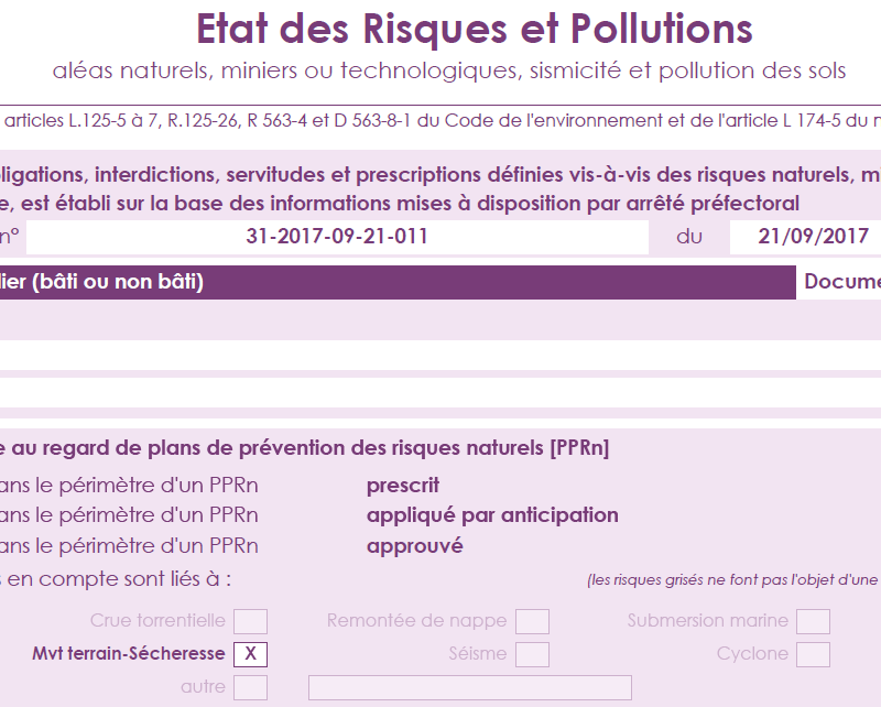 nouveau formulaire ERP remplacant ESRIS et ERNMT